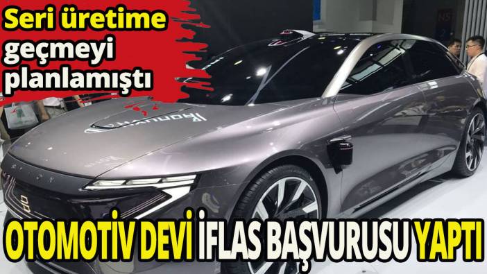 Otomotiv devi iflas başvurusu yaptı