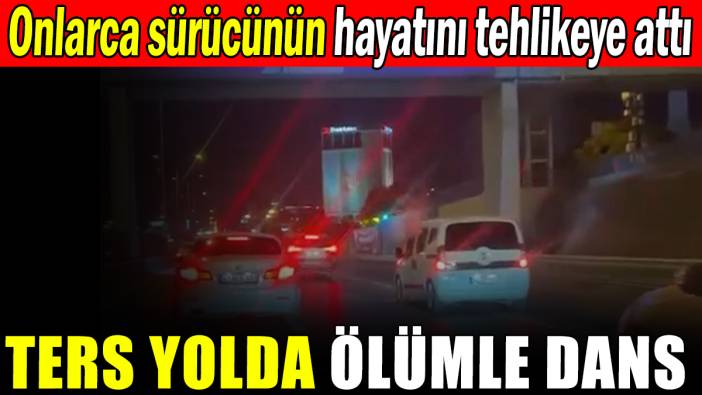 Trafiği birbirine katan maganda görüntülendi