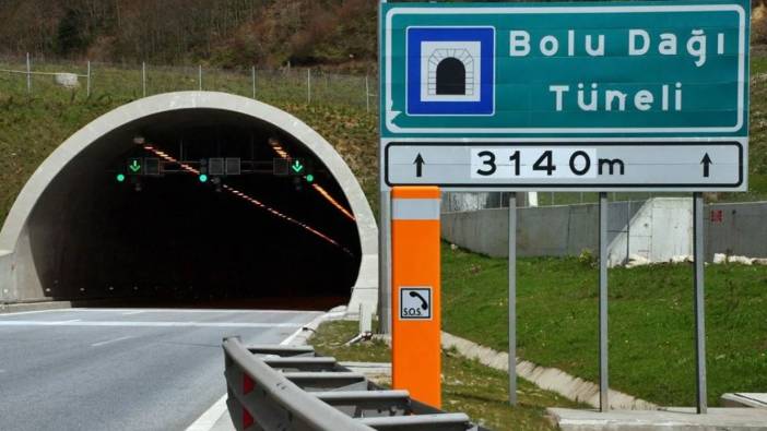 'Sürücüler dikkat' Bolu Dağı Tüneli'nin İstanbul yönü ulaşıma kapatıldı