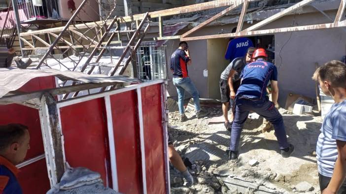 Kahramanmaraş'ta inşaatın bir kısmı çöktü: Ölü ve yaralılar var