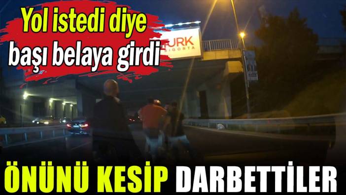 Yol isteyen taksiciyi darp ettiler