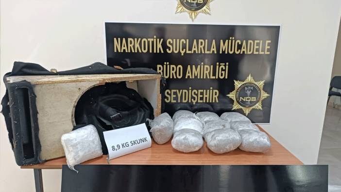 Ses sistemine gizlenmiş uyuşturucu ele geçirildi