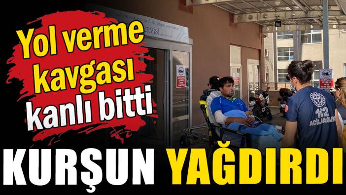 Yol verme kavgası kanlı bitti: Kurşun yağdırdı