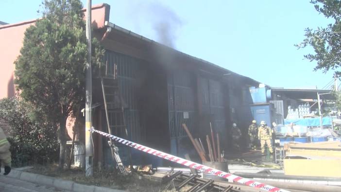 Başakşehir'de sanayi sitesinde yangın çıktı