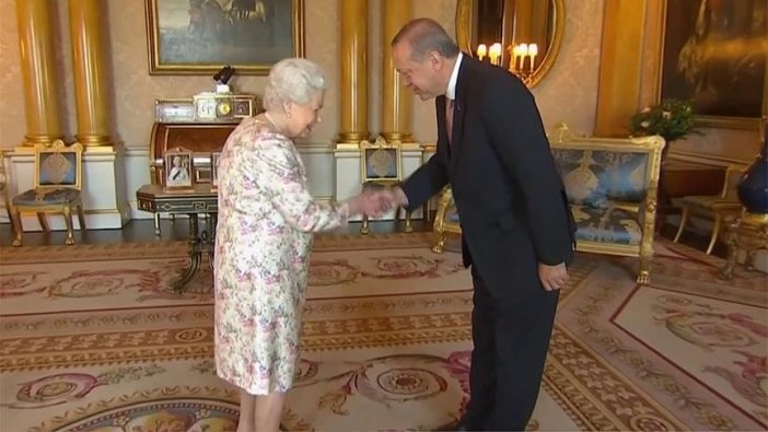 Erdoğan ile Kraliçe 2. Elizabeth bir araya geldi