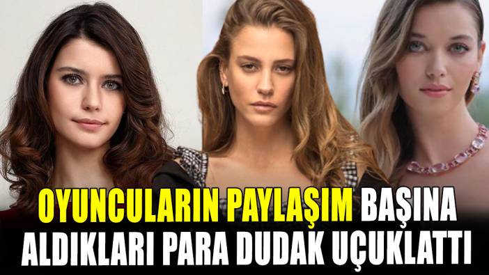 Ünlü oyuncuların sosyal medyadan kazandıkları dudak uçuklattı