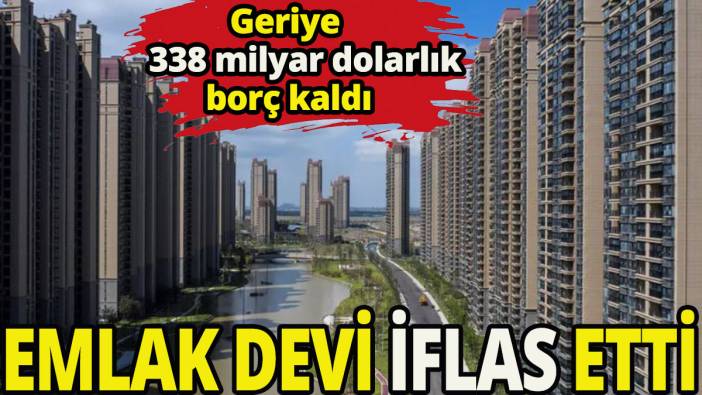 Emlak devi iflas etti