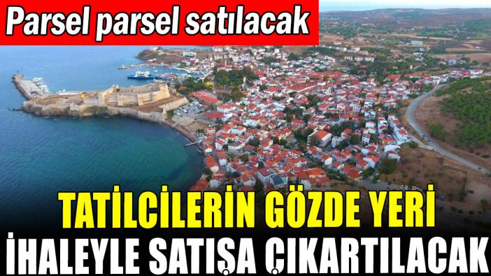 Tatilcilerin gözde yeri ihaleyle satışa çıkarılıyor