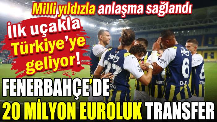 İlk uçakla Türkiye'ye geliyor: Fenerbahçe'de 20 milyon euroluk transfer