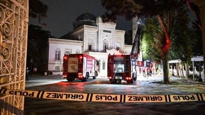 Beşiktaş Yıldız Hamidiye Camii'nde yangın: Ekipler bölgede