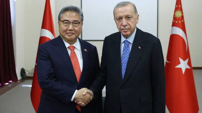 Cumhurbaşkanı Erdoğan, Güney Kore Dışişleri Bakanı Park Jin'i kabul etti