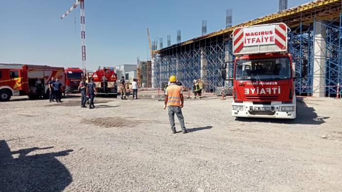 Ankara'da inşaat yangını