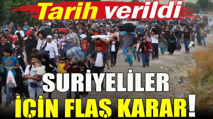 İstanbul'daki Suriyeliler için flaş karar!