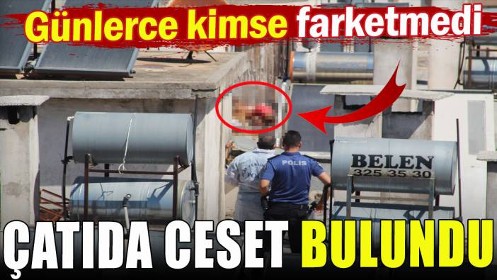 Çatıda ceset bulundu