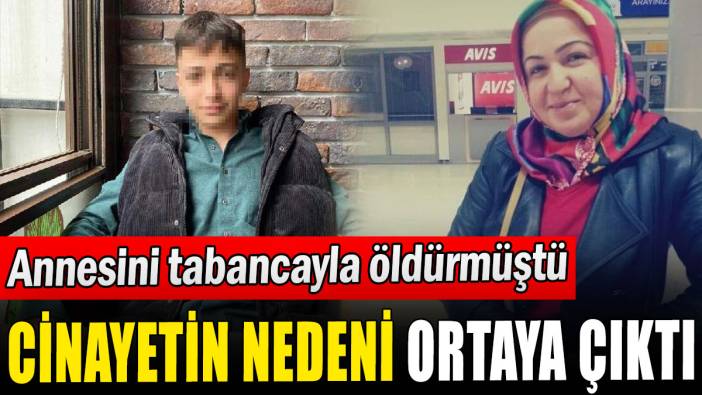 Annesini tabancayla öldürmüştü: Cinayetin nedeni ortaya çıktı