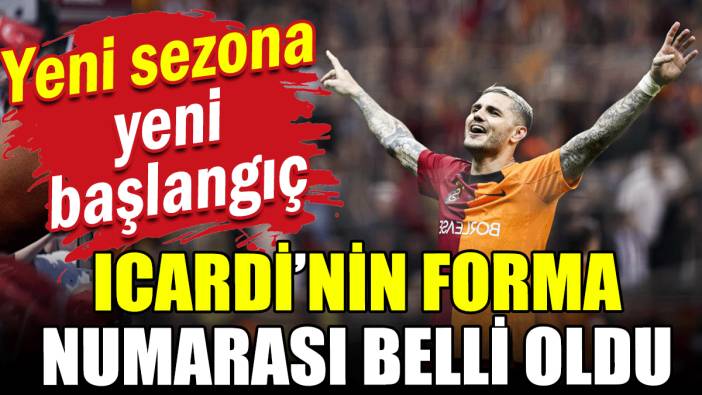 Yeni sezona yeni başlangıç: Icardi'nin forma numarası belli oldu