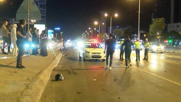 Otomobilin çarptığı motosikletli hayatını kaybetti