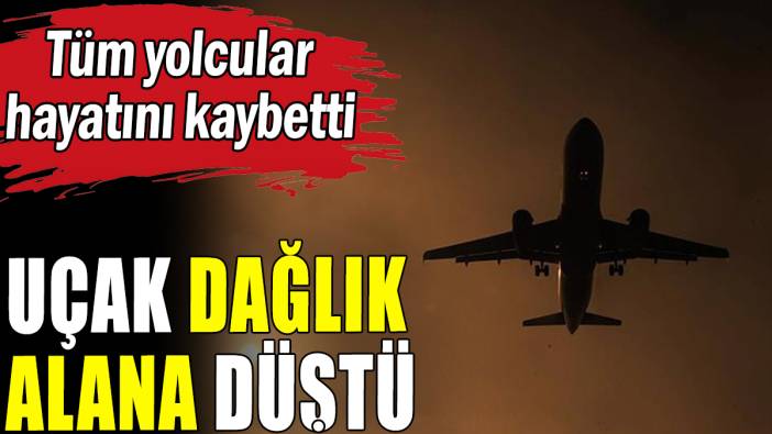 Yolcu uçağı dağlık alana düştü: Tüm yolcular hayatını kaybetti