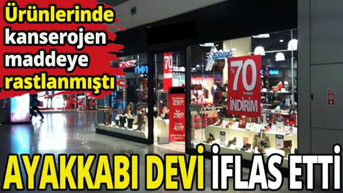 Ayakkabı devi iflas etti