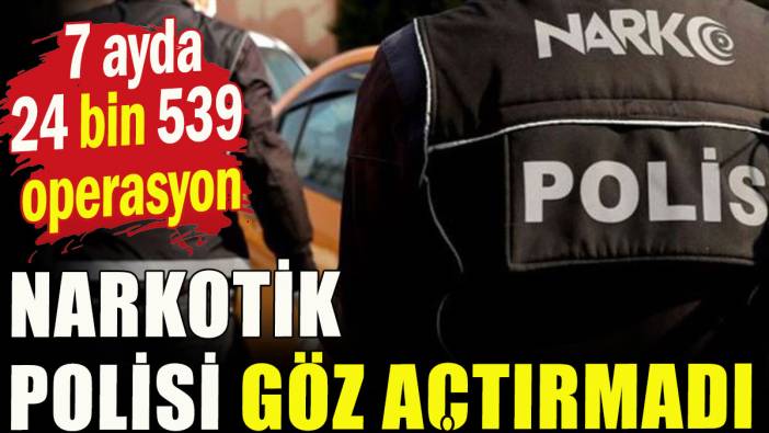 Narkotik operasyonlarının bilançosu açıklandı