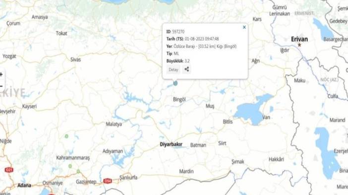 Bingöl'de deprem