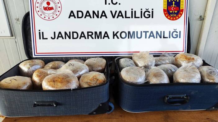 Adana'da jandarma ekipleri çok miktarda uyuşturucu ele geçirdi