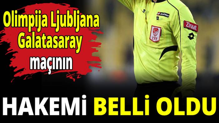 Olimpija Ljubljana-Galatasaray maçının hakemi belli oldu