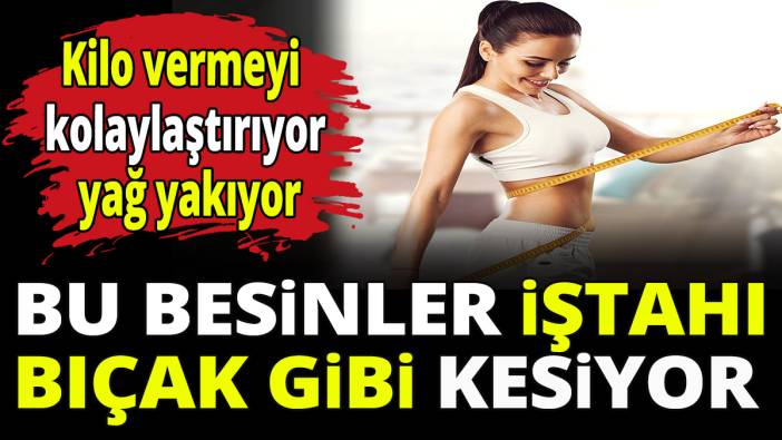 Bu besinler iştahı bıçak gibi kesiyor! Kilo vermeyi kolaylaştırıyor, yağ yakıyor