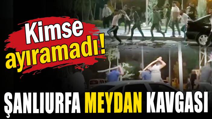 Şanlıurfa meydan kavgası: Kimse ayıramadı