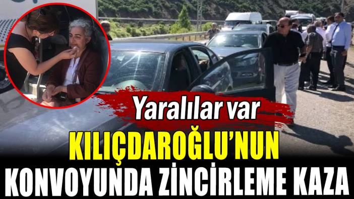 Kemal Kılıçdaroğlu'nun konvoyunda zincirleme kaza
