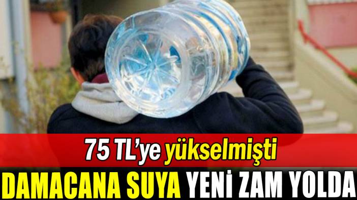 Damacana suya yeni zam yolda