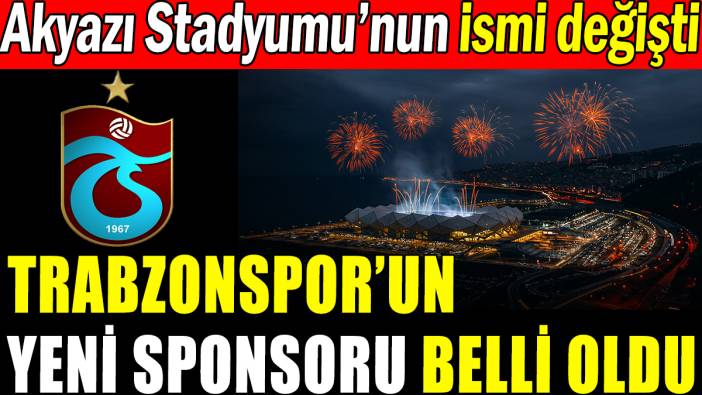 Trabzonspor'un yeni sponsoru belli oldu
