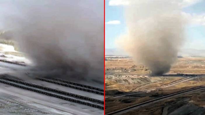 Kömür işletmesinde hortum çıktı