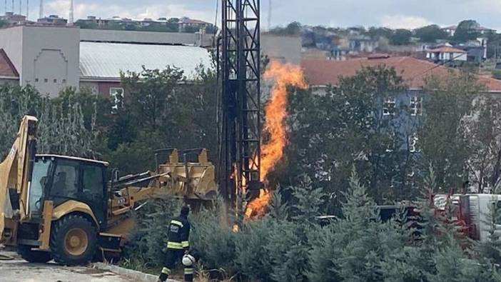 Tekirdağ'da doğal gaz borusu patladı
