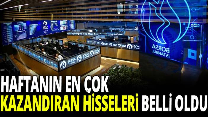 Haftanın en çok kazandıran hisseleri belli oldu!