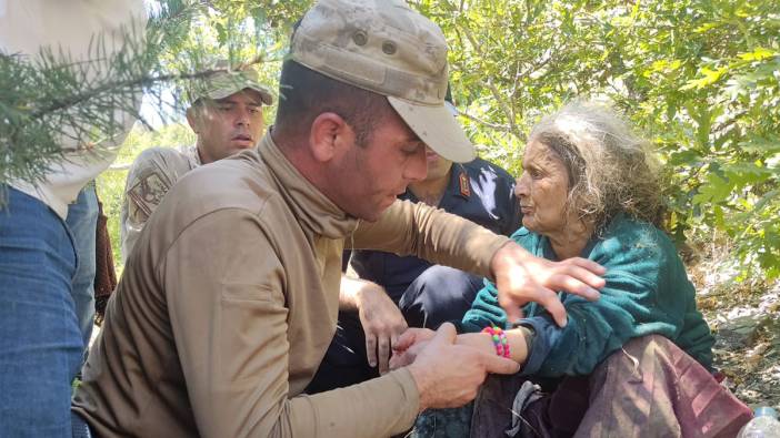 Çilek toplarken kaybolan kadını jandarma buldu