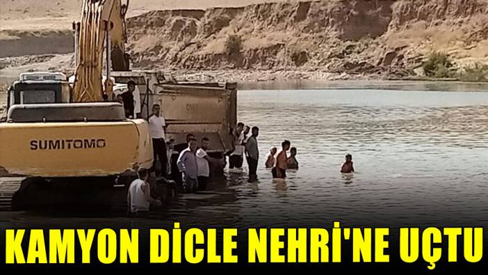 Kamyon Dicle Nehri'ne uçtu