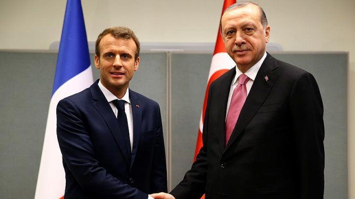 Erdoğan ile Macron 'Suriye'yi görüştü