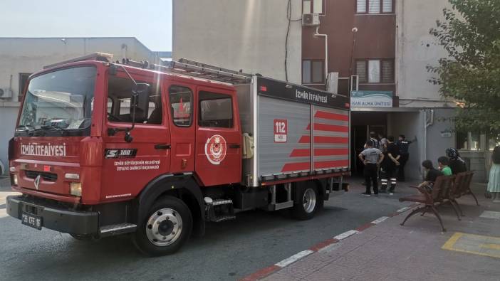 İzmir'de hastanede yangın