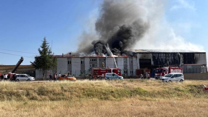 Kırıkkale'de fabrika yangını
