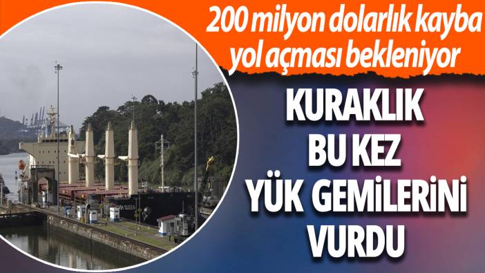 Kuraklık bu kez yük gemilerini vurdu! 200 milyon dolarlık kayba yol açması bekleniyor