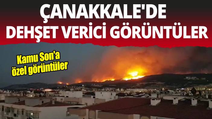 Çanakkale'de  dehşet verici görüntüler