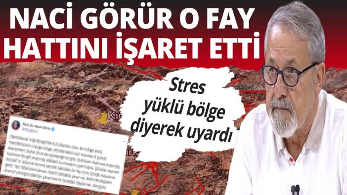 Naci görür o fay hattını işaret etti