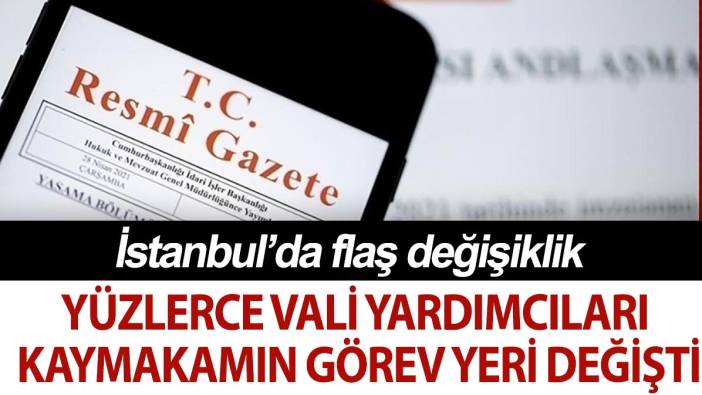 Yüzlerce kaymakam ve vali yardımcısının görev yeri değişti