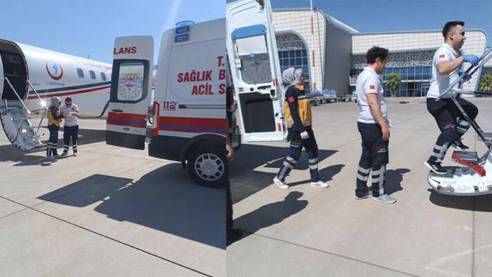 3 günlük Gülistan bebek ambulans uçakla İstanbul'a sevk edildi