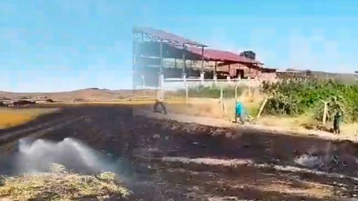 Elazığ'da yangın: 60 dönüm arazi kül oldu