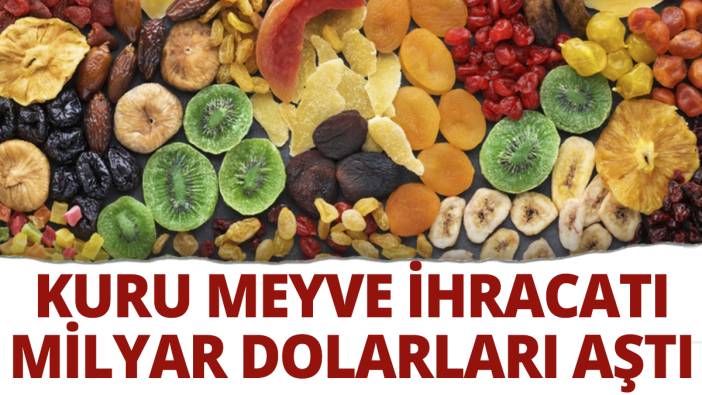 Kuru meyve ihracatı milyar dolarları aştı