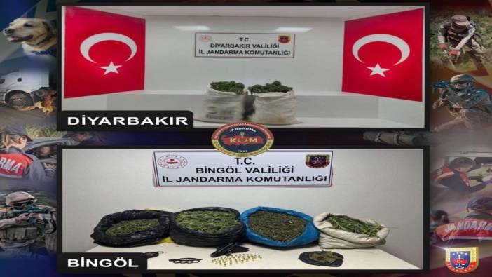 Diyarbakır ve Bingöl'de uyuşturucu operasyonu
