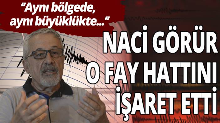Naci Görür o fay hattını işaret etti!