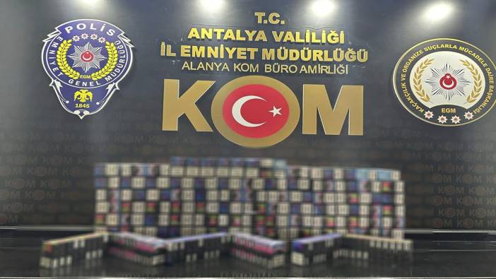 Antalya'da sahte alkol ve kaçak sigara operasyonu